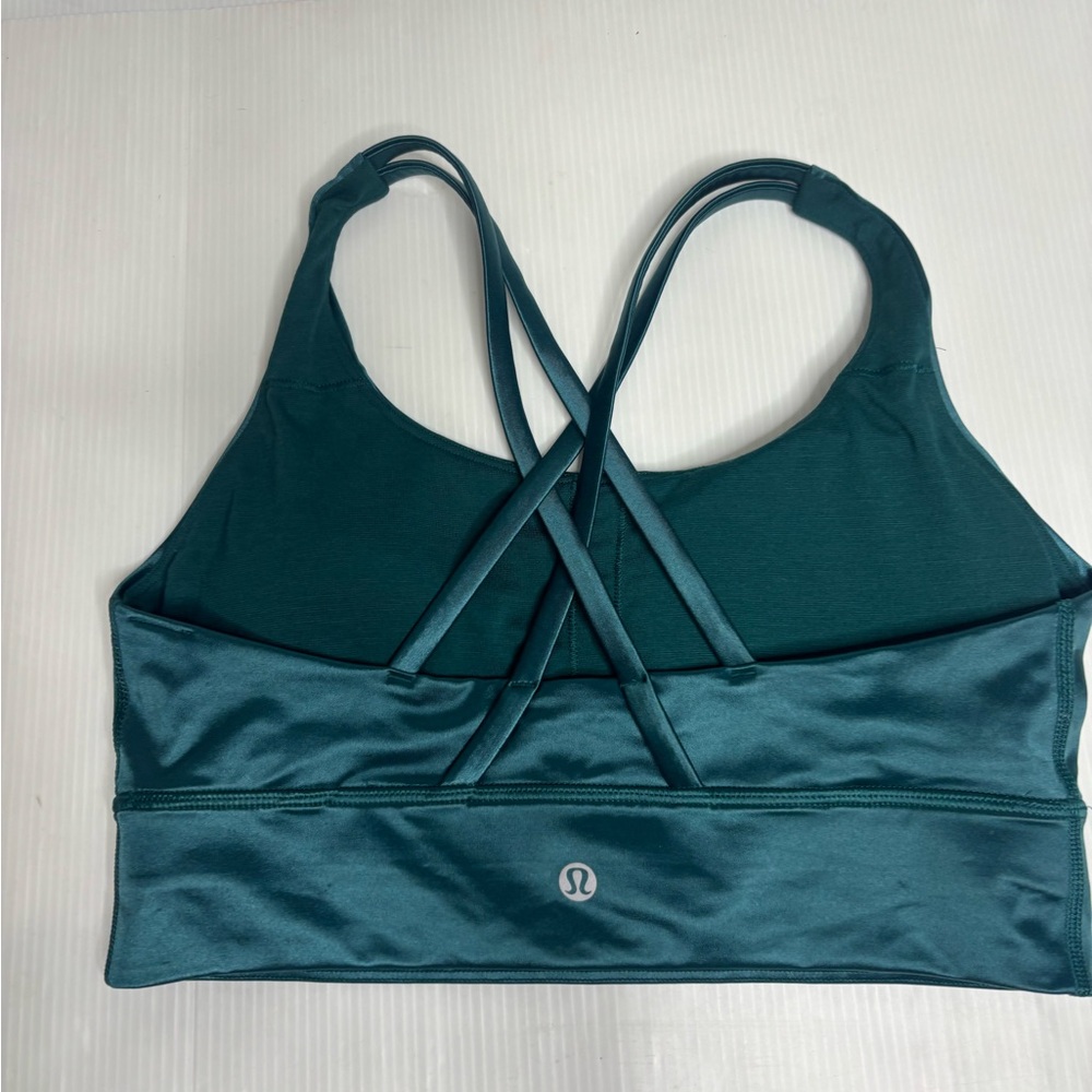 Lululemon Energy Longline Bra Foil
Medium Support, B–D Cups in Storm Green - Picture 4 of 5